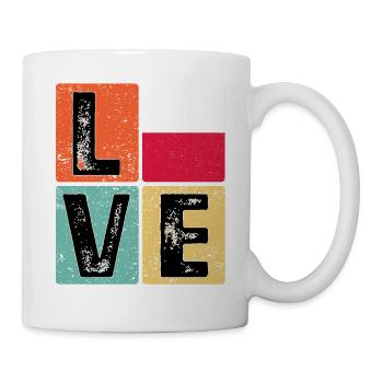 I Love Poland drapeau pour la fierté polonaise - Mug blanc - blanc - Droite