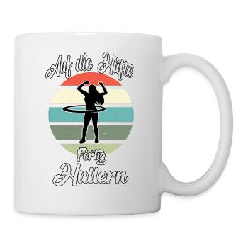 Hullern Workout Frauen Fitness Hula Sport - Tasse - Weiß - Rechts