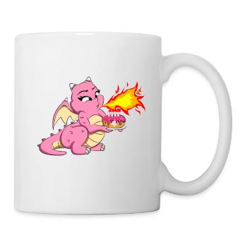 ICH BIN SCHON 4 4 Geburtstag Mädchen 4 Jahre - Tasse - Weiß - Rechts