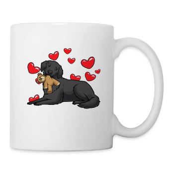 Flat Coated Retriever Dog - Mug - white - Right