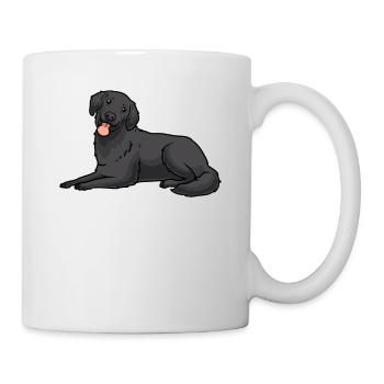 Flat Coated Retriever Dog - Mug - white - Right