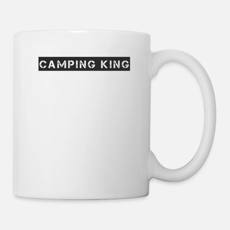 Camping - Camping King - Tasse - Weiß
