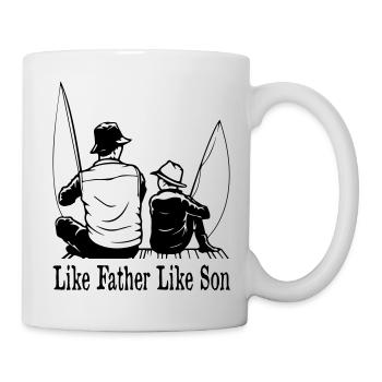 Like Father Like Son Fishing - Tasse - Weiß - Rechts