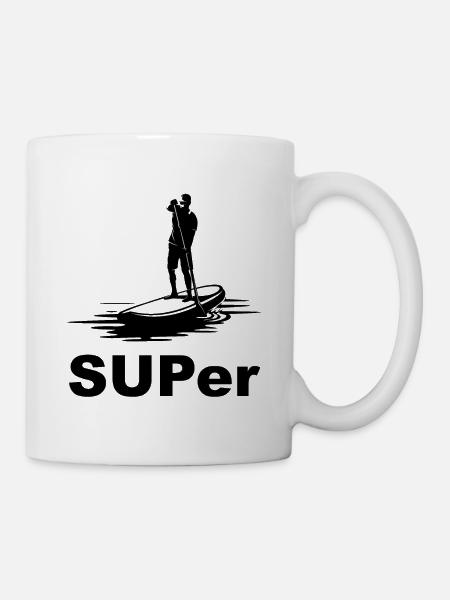 SUP STAND UP PADDLING - Tasse - Weiß