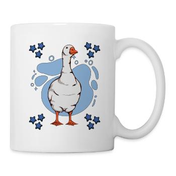 Gänse Goose Blue Design - Tasse - Weiß - Rechts