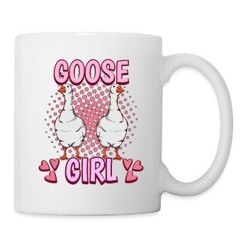 Gänse Goose Girl - Tasse - Weiß - Rechts