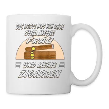 CIGAR AND WHISKEY - Tasse - Weiß - Rechts