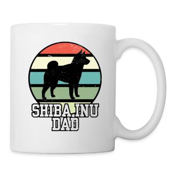 Shiba Inu Dad I Retro Shiba Dad - Mug - white - Right