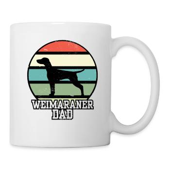 Weimaraner Dad I Retro Weimaraner Dad - Mug blanc - blanc - Droite