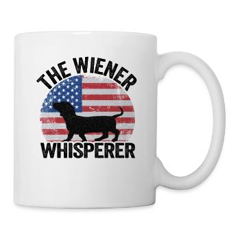Teckel teckel teckel propriétaire chien de toit - Mug blanc - blanc - Droite