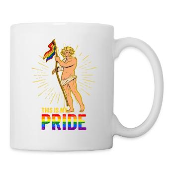 Proud Gay Man Flag Gay - Mug - white - Right