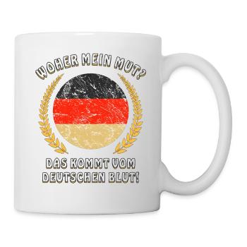 MUT VOM DEUTSCHEN BLUT - Tasse - Weiß - Rechts