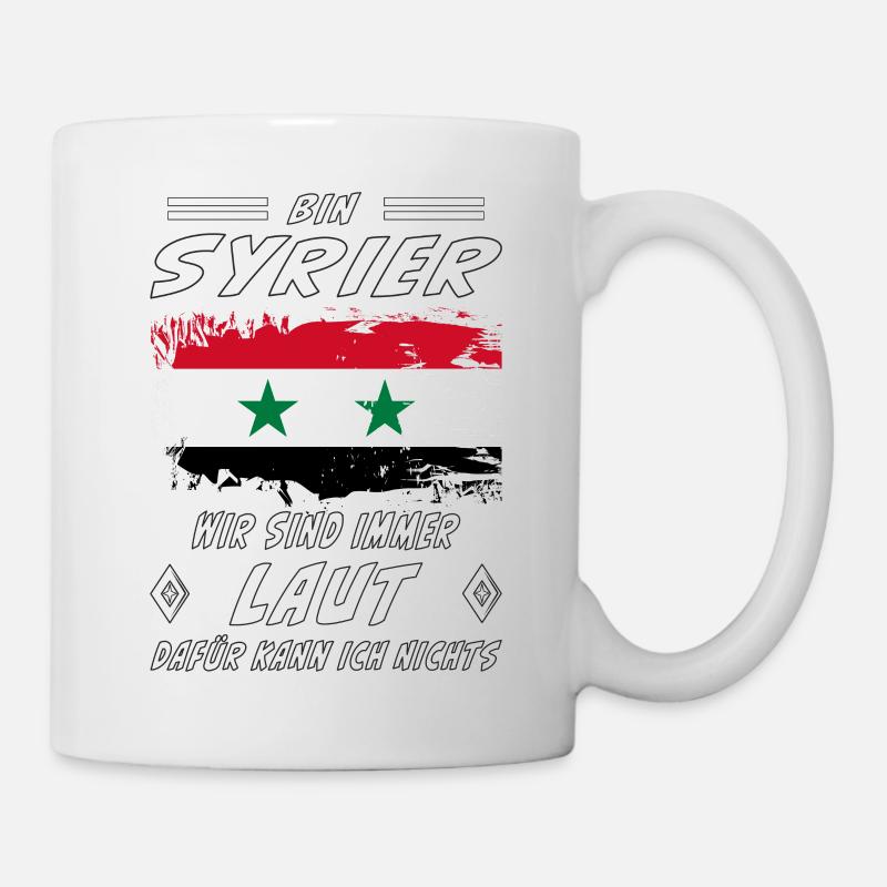 Flagge syrien - Tasse - Weiß