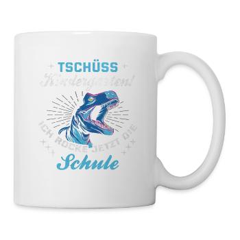 Kindergarten ist vorbei, Tschüss! - Tasse - Weiß - Rechts