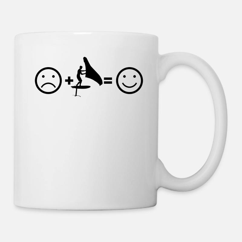 Hydrofoil Wingfoiling Kiten Wingfoil Foilwing Kite - Mug blanc - blanc