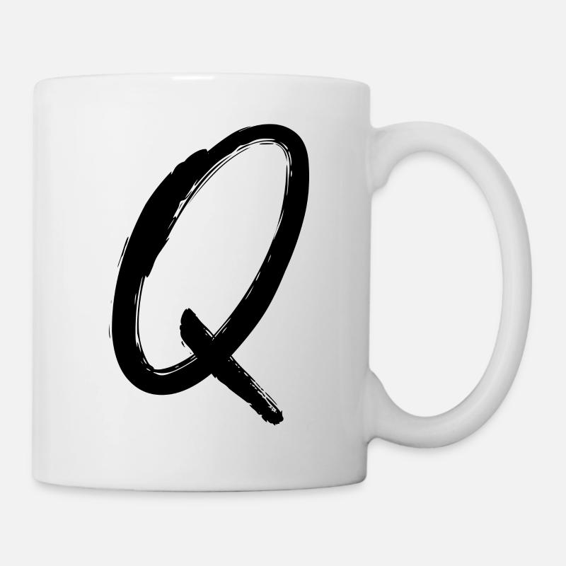 Buchstabe Q - Tasse - Weiß