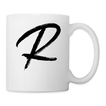 Buchstabe R - Tasse - Weiß - Rechts