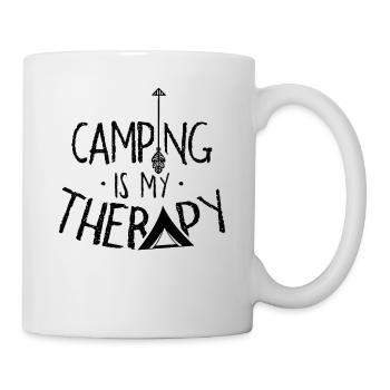 Camping is my therapy Camper Camping Camper - Mug - white - Right