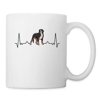 Appenzeller Sennenhund Heartbeat Chien Suisse - Mug blanc - blanc - Droite