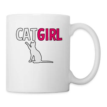 Cat girl cat lady - Mug - white - Right