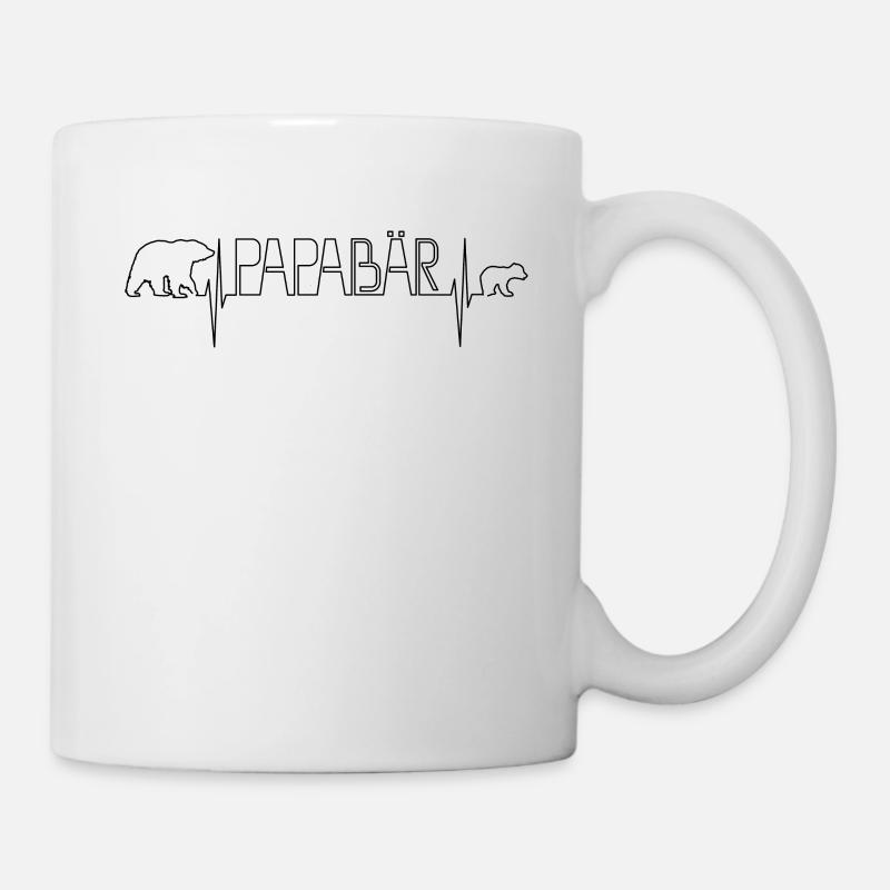 Papa Bär Papabär - Tasse - Weiß
