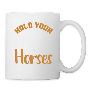 pferde horse - Tasse - Weiß - Rechts