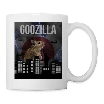 GOOZILLA | Funny Degu Saying (Deguzilla) - Mug - white - Right
