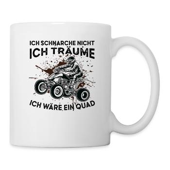 ATV Quad Geländewagen UTV Quad Bike - Tasse - Weiß - Rechts