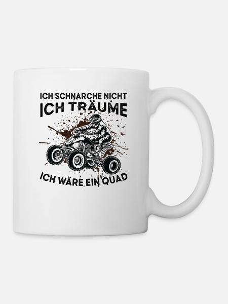 ATV Quad Geländewagen UTV Quad Bike - Tasse - Weiß