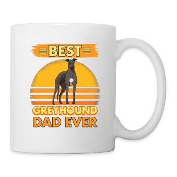 Windhund Best Greyhound Dad Ever - Mug - white - Right
