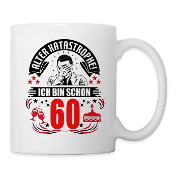 60. Geburtstag Mann Geschenk lustig Geburtstag 60 - Tasse - Weiß - Rechts