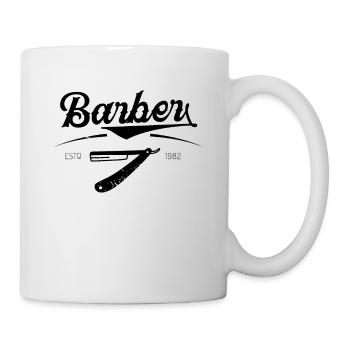 Barbier Barbershop Barber Herrenfriseur Barbiere - Tasse - Weiß - Rechts
