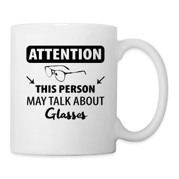 Optiker Augenoptiker Brille Brillenträger - Tasse - Weiß - Rechts
