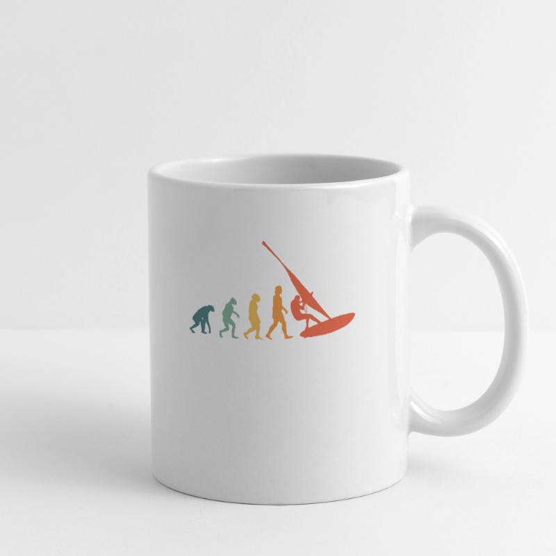 Windsurfer Evolution Retro Windsurfing Windsurf Tasse