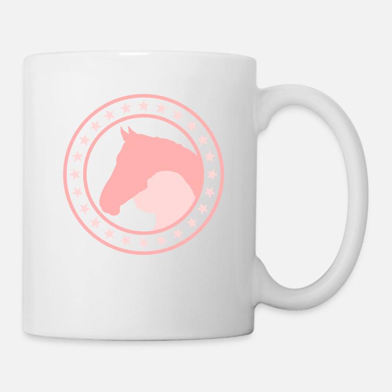 Pferd Hund Pony - Tasse - Weiß