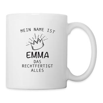 Emma Geschenk Name Geschenkidee Vorname - Tasse - Weiß - Rechts