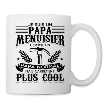 Papa Menuisier - Mug blanc - blanc - Droite