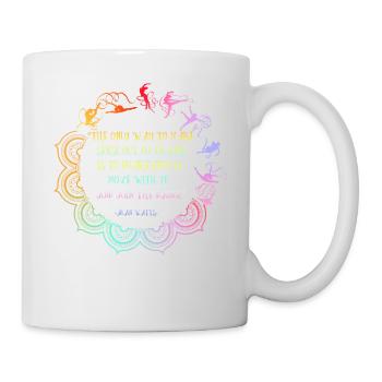 Embrace Chaos Alan Watts Inspirational Quote - Mug - white - Right