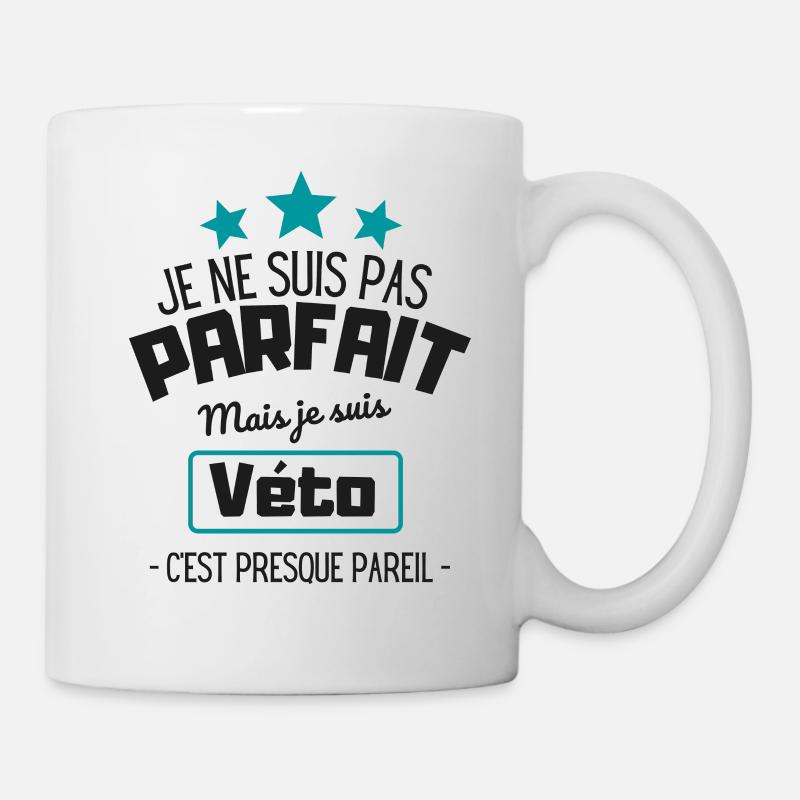 Je ne suis pas parfait mais je suis véto - Mug blanc - blanc