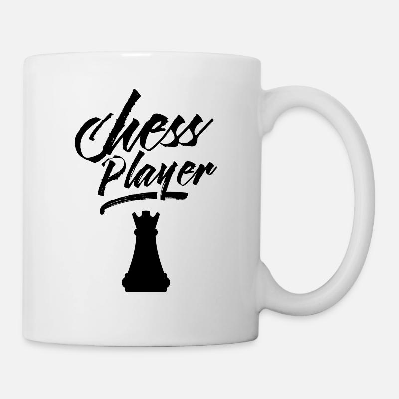Schachspieler Schachspiel Schach Schachlehrer - Tasse - Weiß