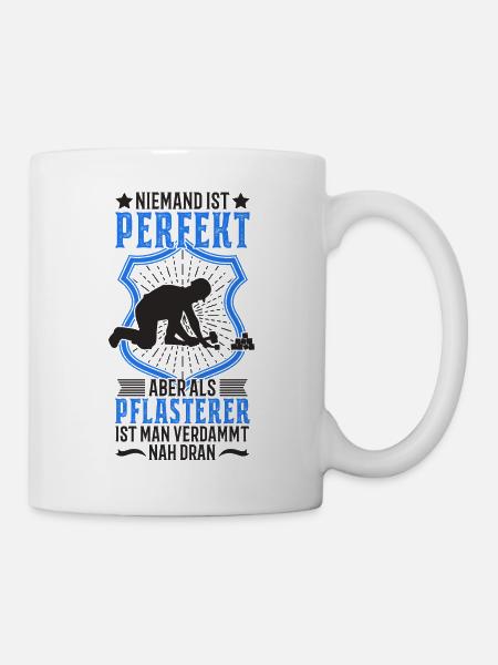 Pflasterer Steinsetzer Pflastersetzer Geschenk - Tasse - Weiß