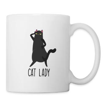 ChatmaMa Meow Pulli Cat Dame Chats Dame - Mug blanc - blanc - Droite