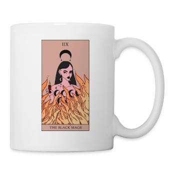 Schwarze Magie Tarot Karte Magierin Geschenkidee - Tasse - Weiß - Rechts