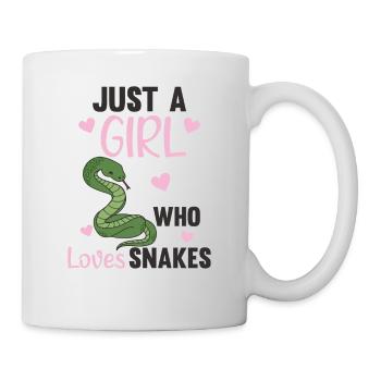 Une seule fille, Les serpents Aime Le Serpent Mignon - Mug blanc - blanc - Droite