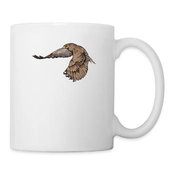 Busard de souris I Greifvogel Bussard motif pour - Mug blanc - blanc - Droite