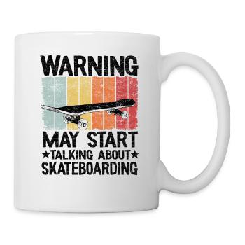 Cadeau de skateboarder dicton vintage de skateur - Mug blanc - blanc - Droite