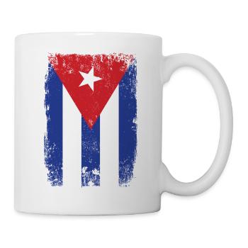 Cuba Drapeau Cuba Drapeau Vintage Grunge - Mug blanc - blanc - Droite