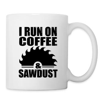 Carpenter Carpenter Scie circulaire disant café - Mug blanc - blanc - Droite