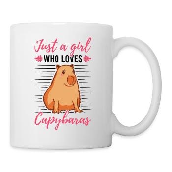 Just a girl who loves capybaras capybara - Mug - white - Right