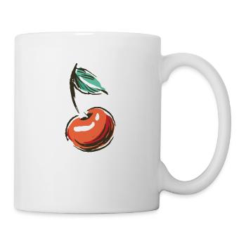 Cherry Cherries Sour Cherries Fruit Fruit Fruit Fruit - Mug - white - Right